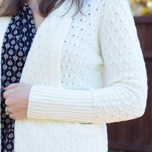 Ivory Knit Cardigan